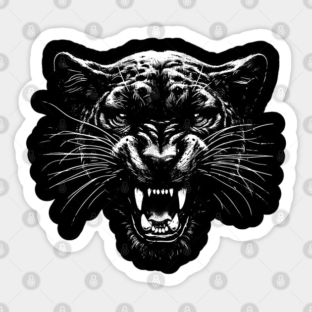 Panther Sticker by Silly Me Studio
